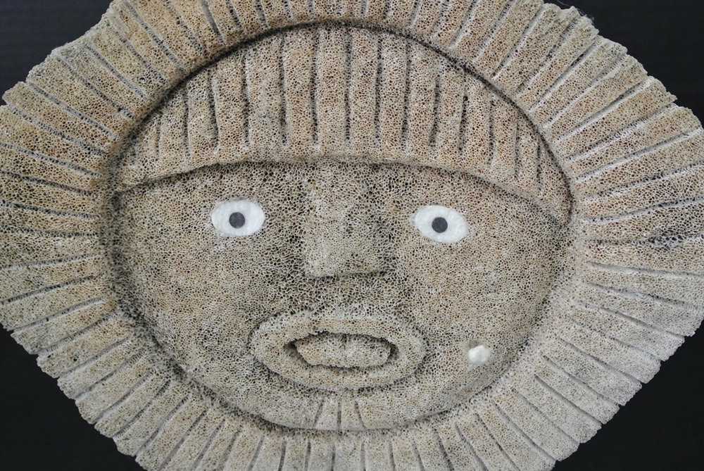 Phenomenal Whale Bone Carving  "Double Vertebrae Dancer" By John Boy Weyiouanna