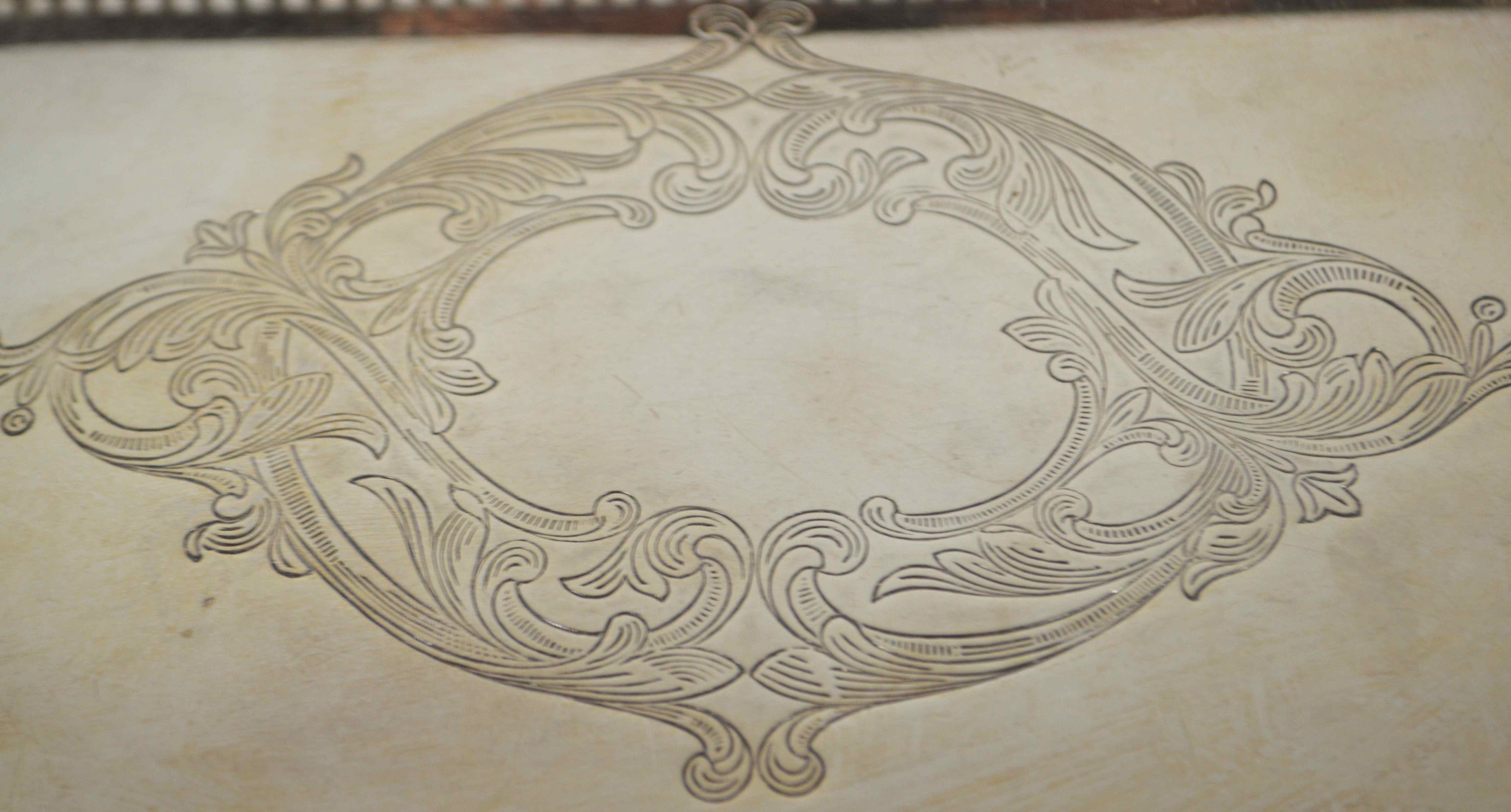 LBS Co. Silver Footed Square Tray