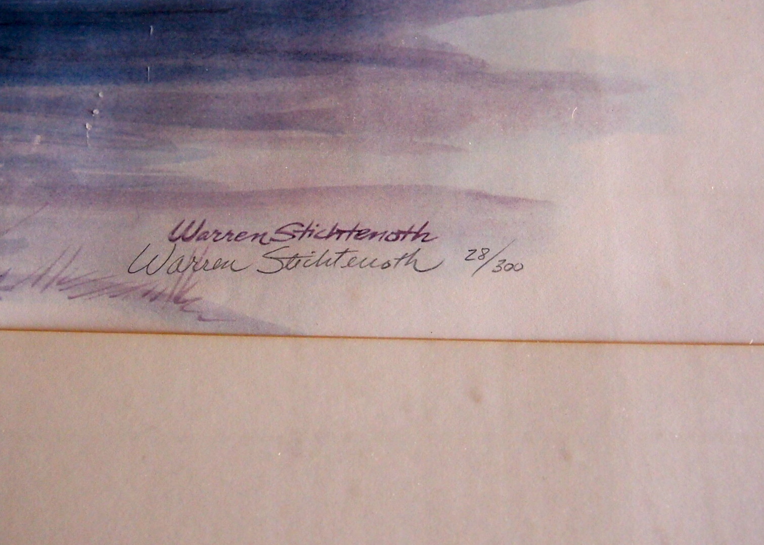 Warren Stichtenoth Signed and Numbered Cincinnati Skyline Print