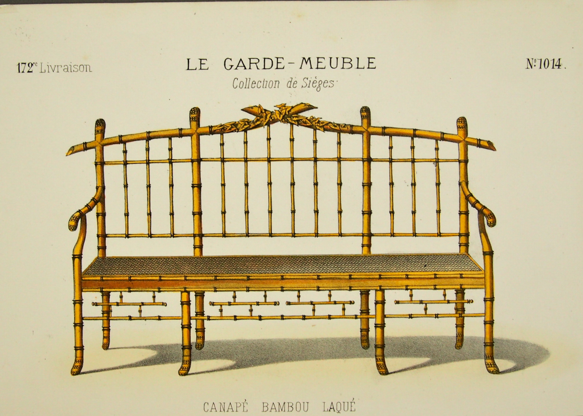 Circa 1880 French Furniture Exposition Original Lithographs by Guilmard