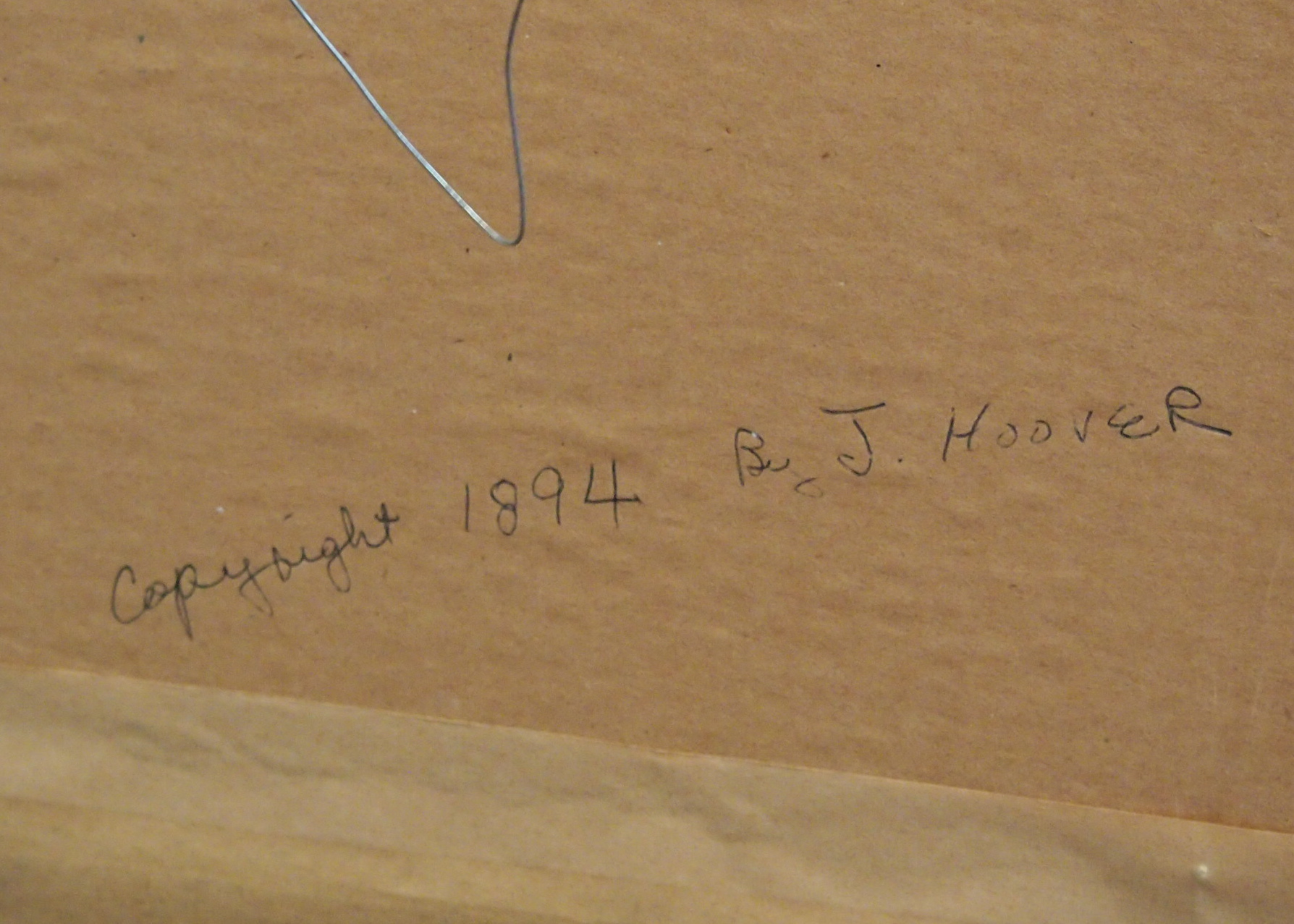 Antique J. Hoover Chromolithograph Print