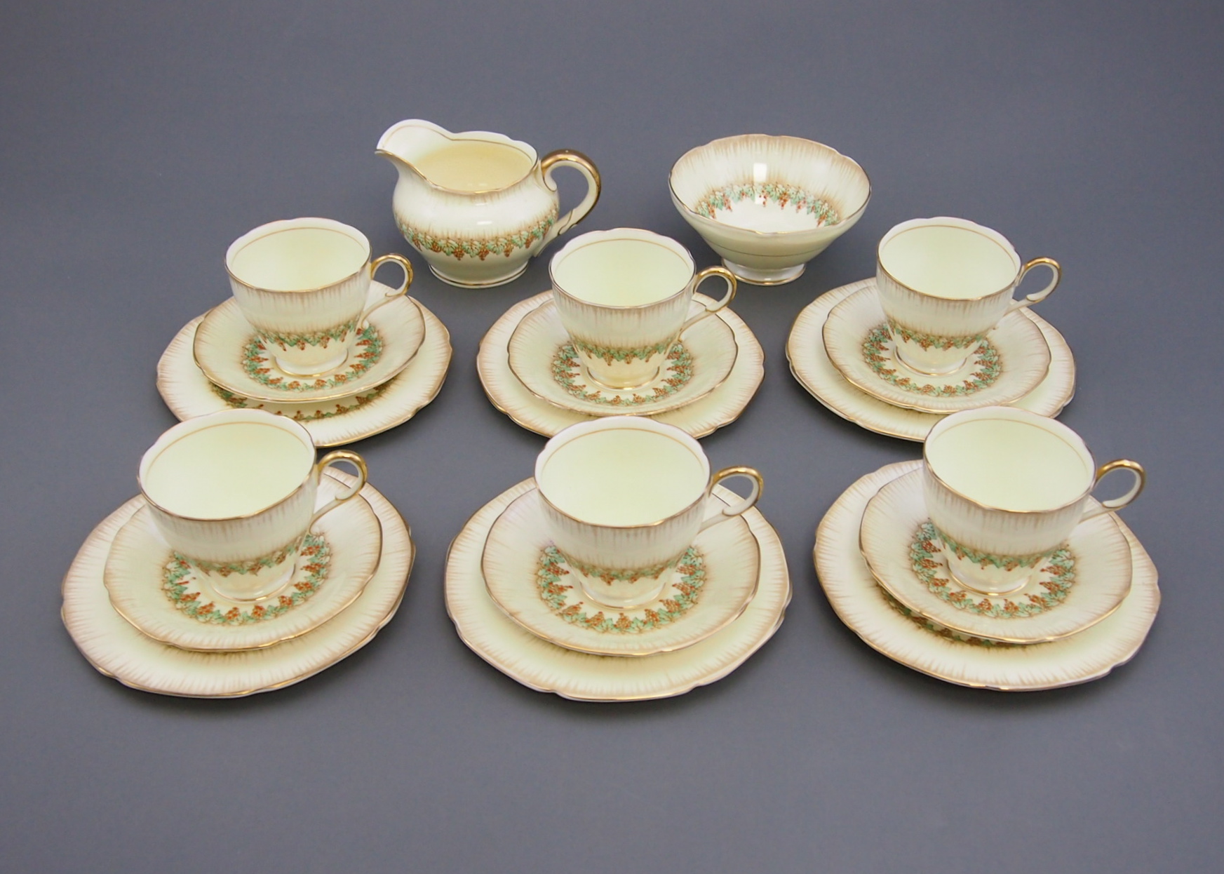 1930s Paragon Fine China Grapevine Tea Service