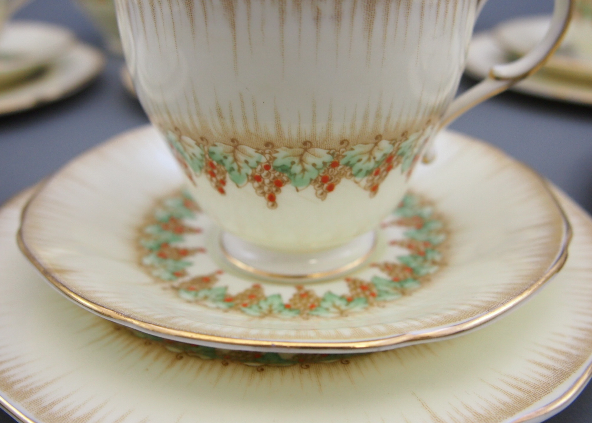 1930s Paragon Fine China Grapevine Tea Service