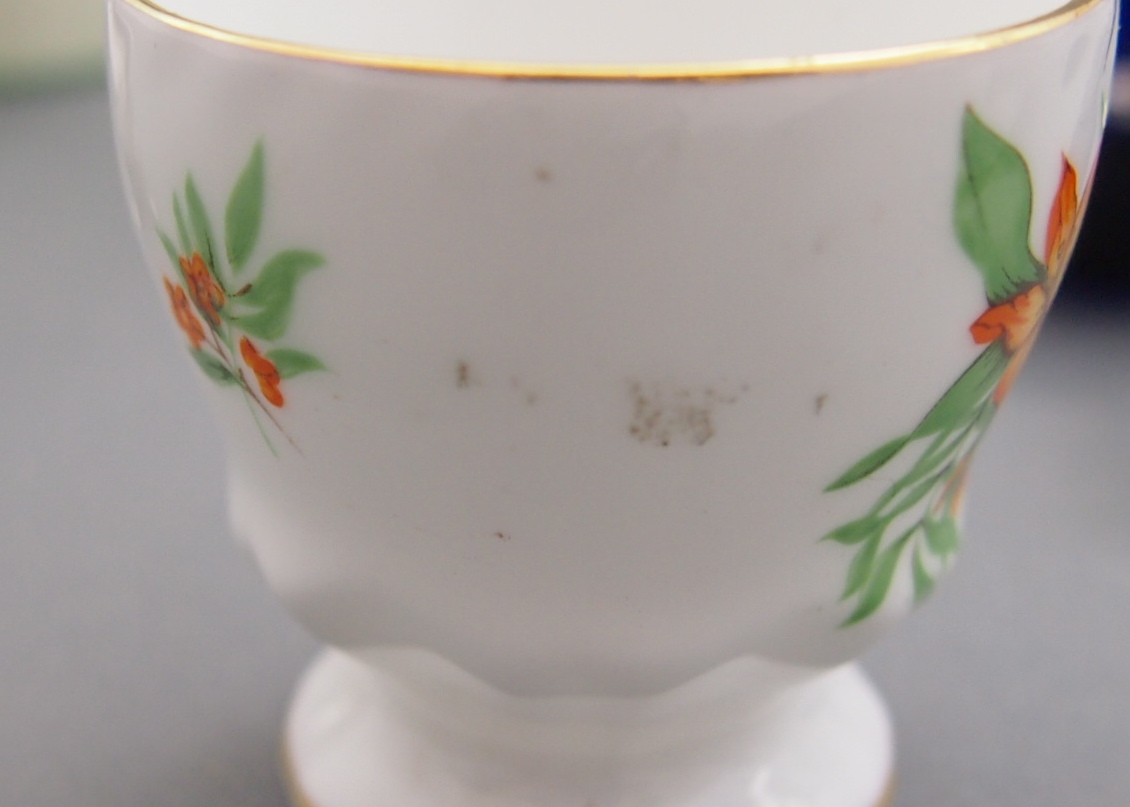 Fine China and Porcelain Egg Cups And Serving Items