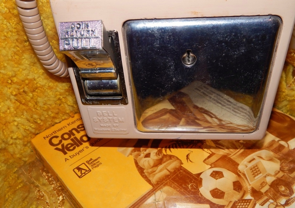 Retro Wooden Pay Phone Booth