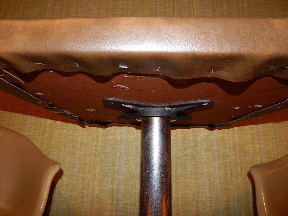 Retro Restaurant Table & Molded Fiberglass Chairs II