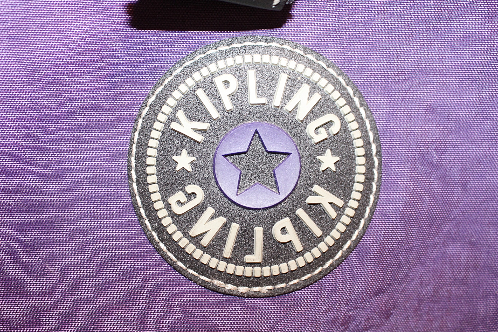 Kipling Purple Rolling Backpack