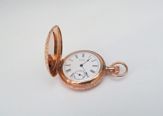 Antique 14K Rose Gold Pocket Watch