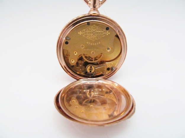 Antique 14K Rose Gold Pocket Watch