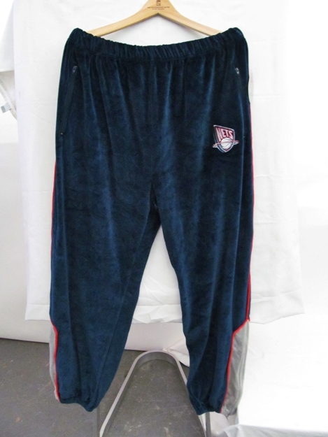 NBA Nets Velour Track Pants, XXL