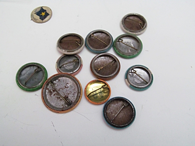 100 Presidential, Political, Union and Teamster Buttons