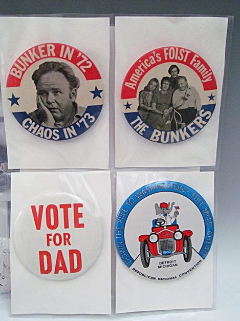 100 Presidential, Political, Union and Teamster Buttons