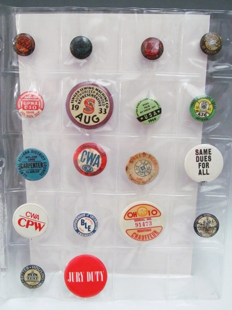 100 Presidential, Political, Union and Teamster Buttons
