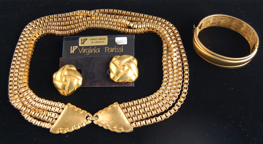 Beautiful Gold Costume Choker and Accessories 