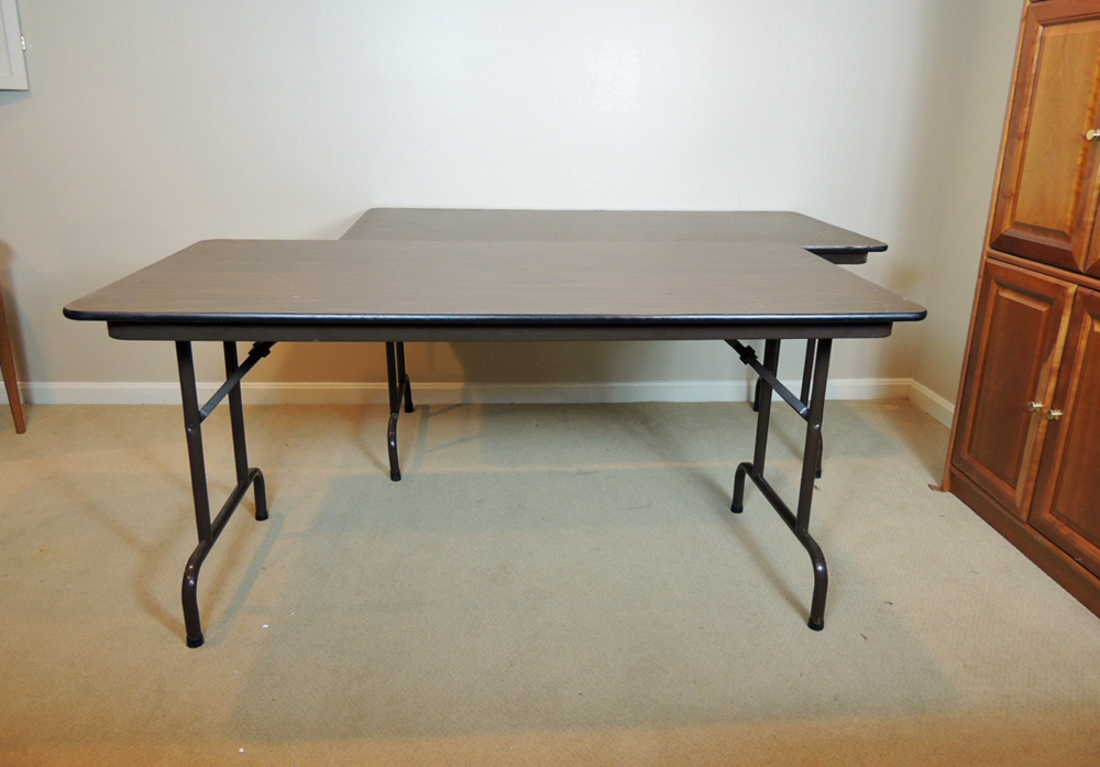 Two Five Foot Folding Banquet Tables