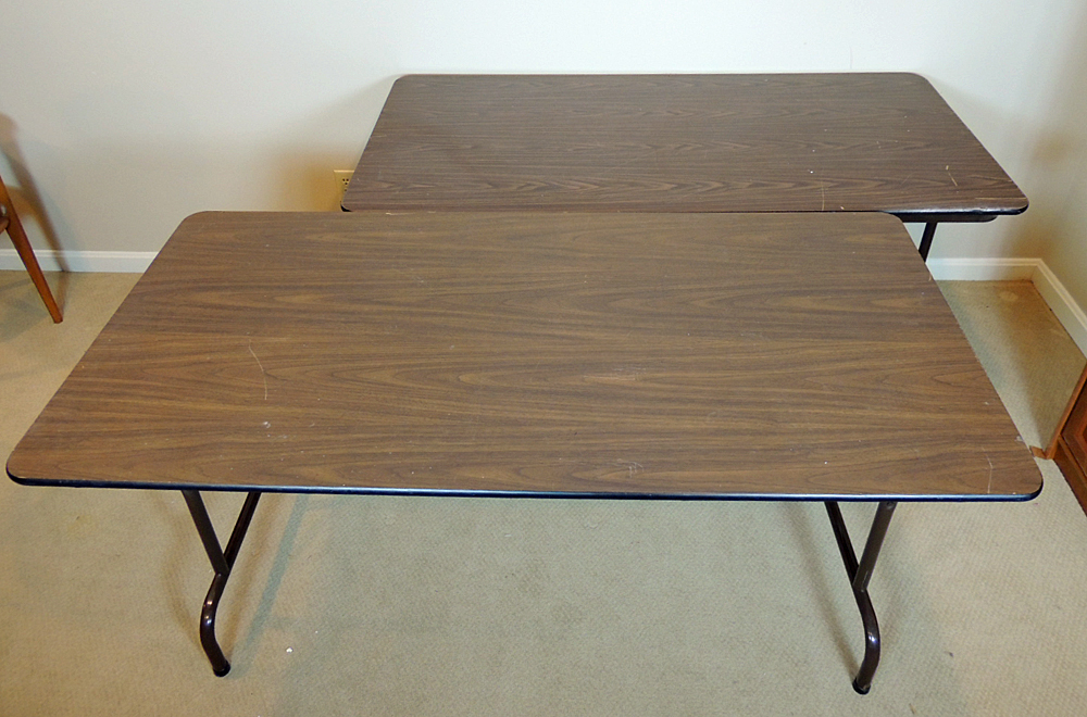 Two Five Foot Folding Banquet Tables