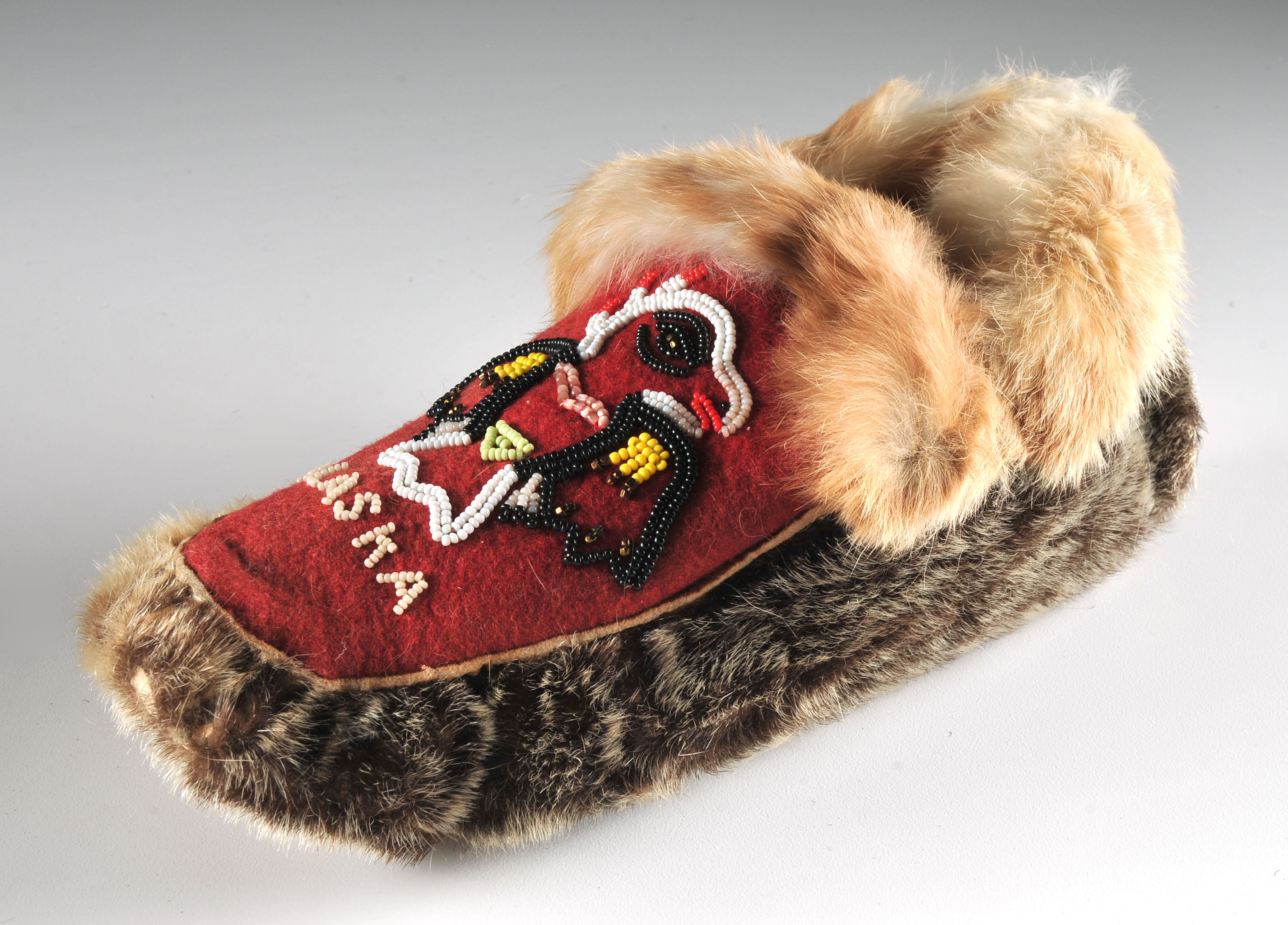 Beaded Inuit Sealskin Moccasins 