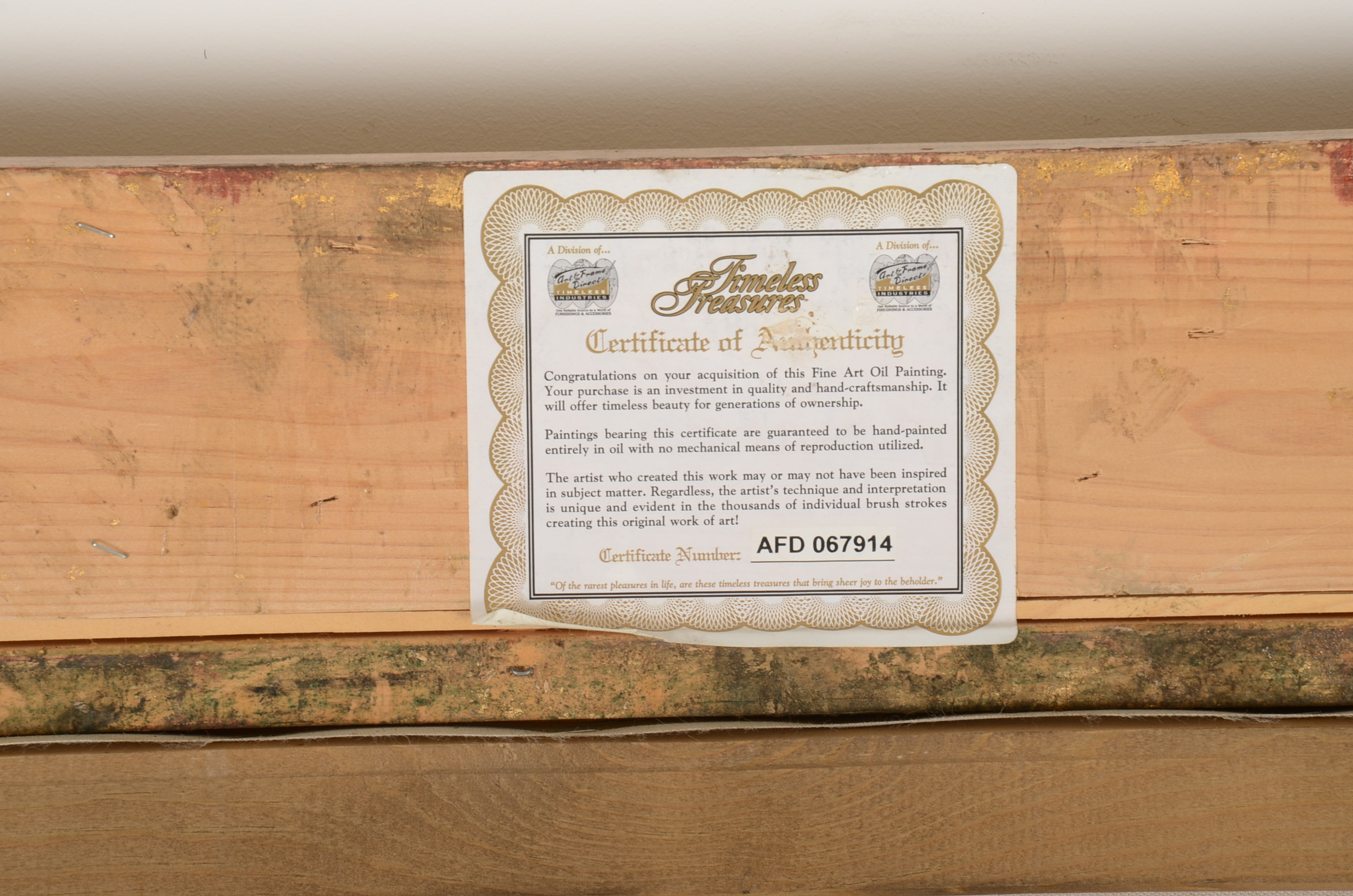 Timeless Treasures Oil on Canvas Master Reproduction Painting