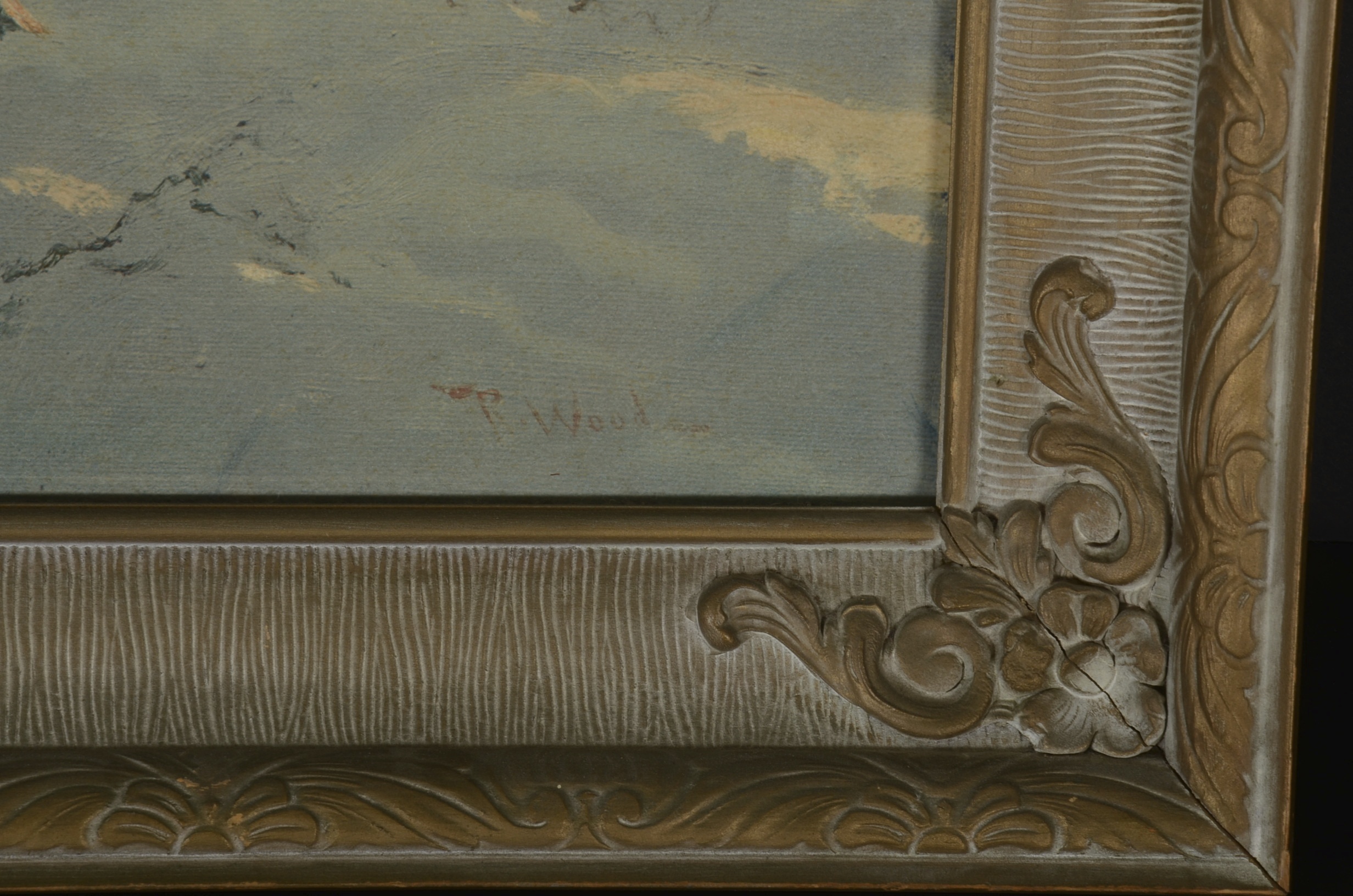 Photo Offset Lithography Reproduction of Robert Wood's Winter in the Cascades