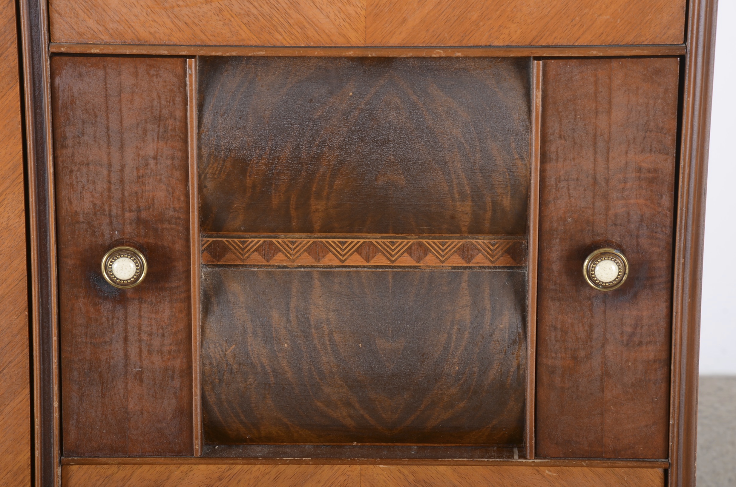 Exquisite Art Deco Waterfall Wardrobe 