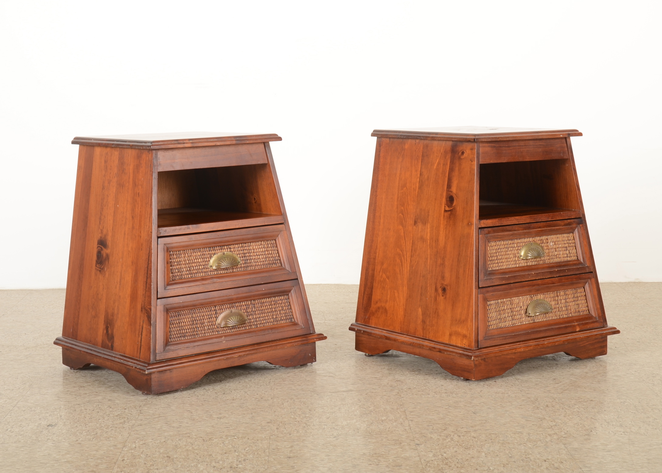 Pier One Pyramid Collection Set of Two Bedside Tables