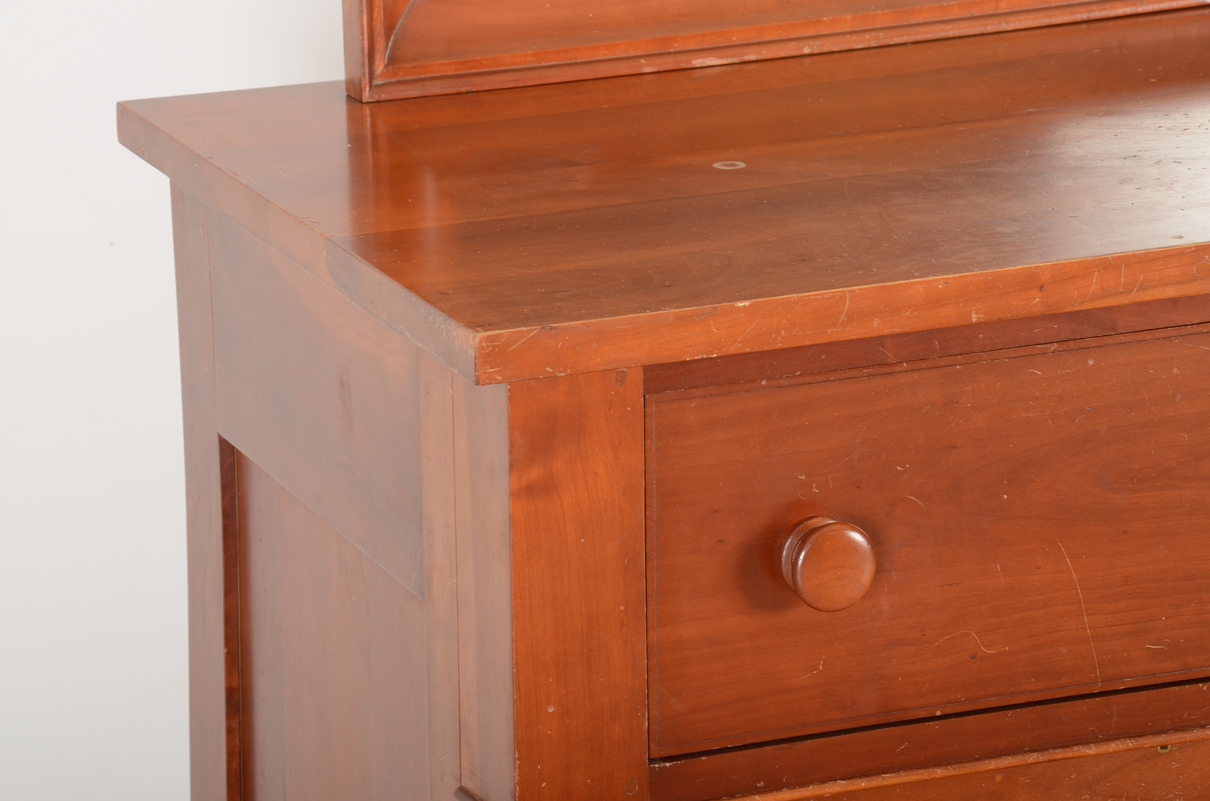 Solid Cherry Handmade Dresser and Mirror by Campbellsville Furniture Company