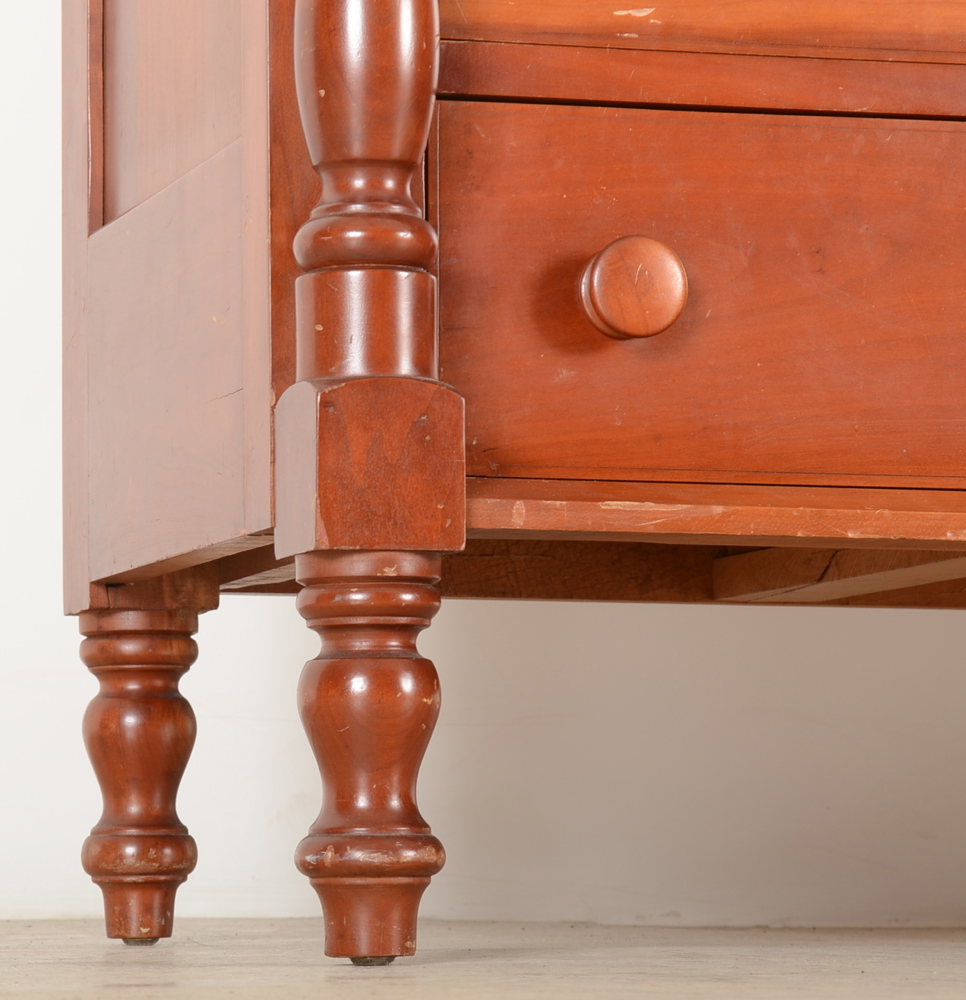 Solid Cherry Handmade Dresser and Mirror by Campbellsville Furniture Company