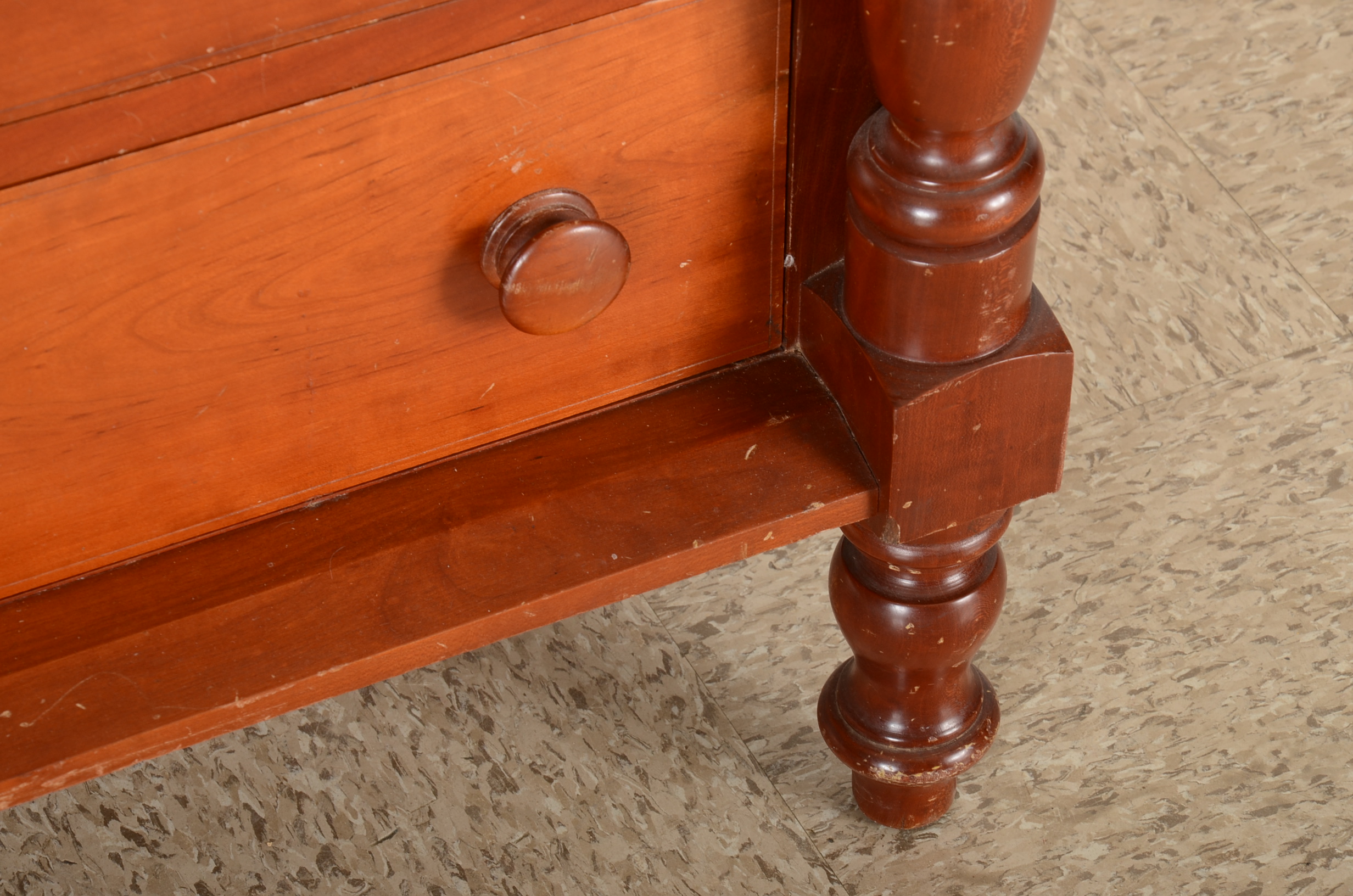 Solid Cherry Handmade Dresser and Mirror by Campbellsville Furniture Company