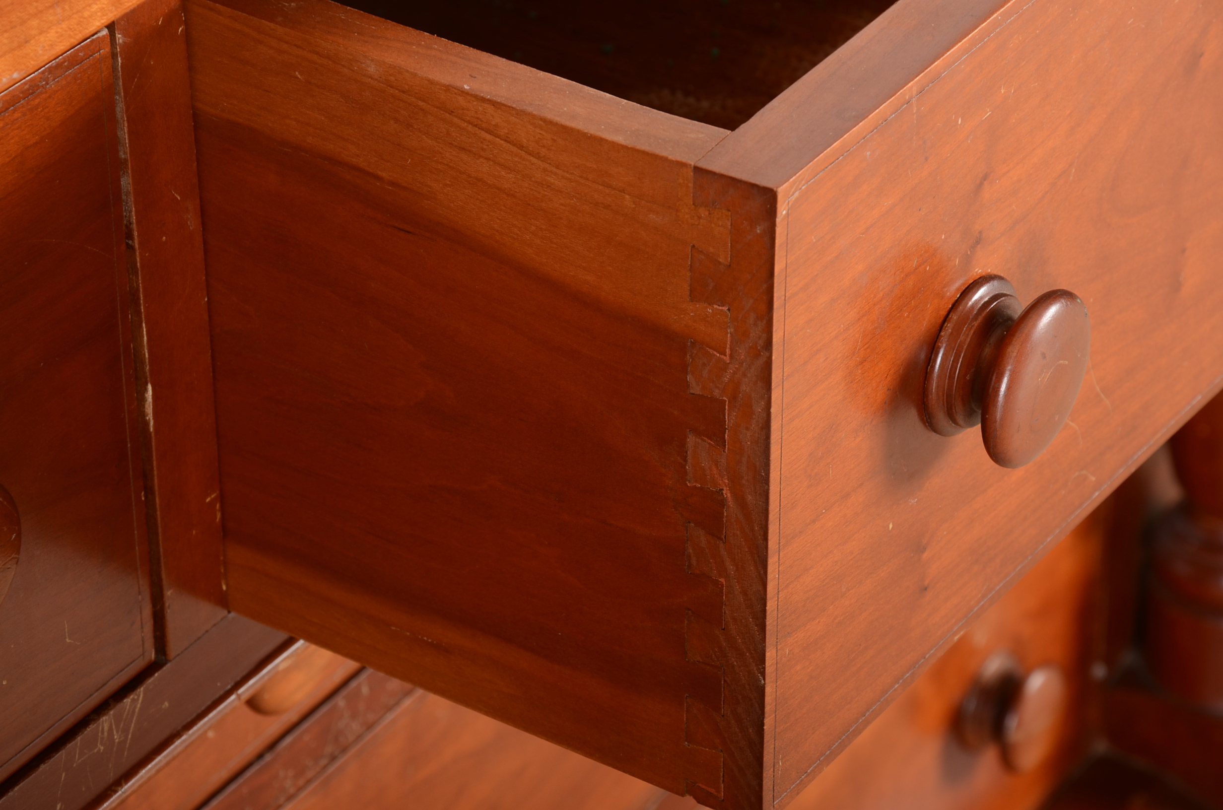 Solid Cherry Handmade Dresser and Mirror by Campbellsville Furniture Company