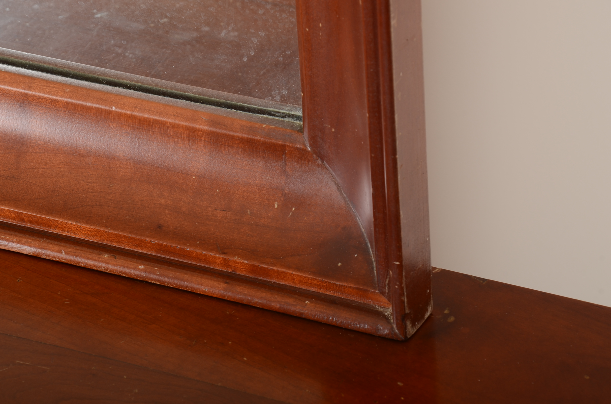 Solid Cherry Handmade Dresser and Mirror by Campbellsville Furniture Company