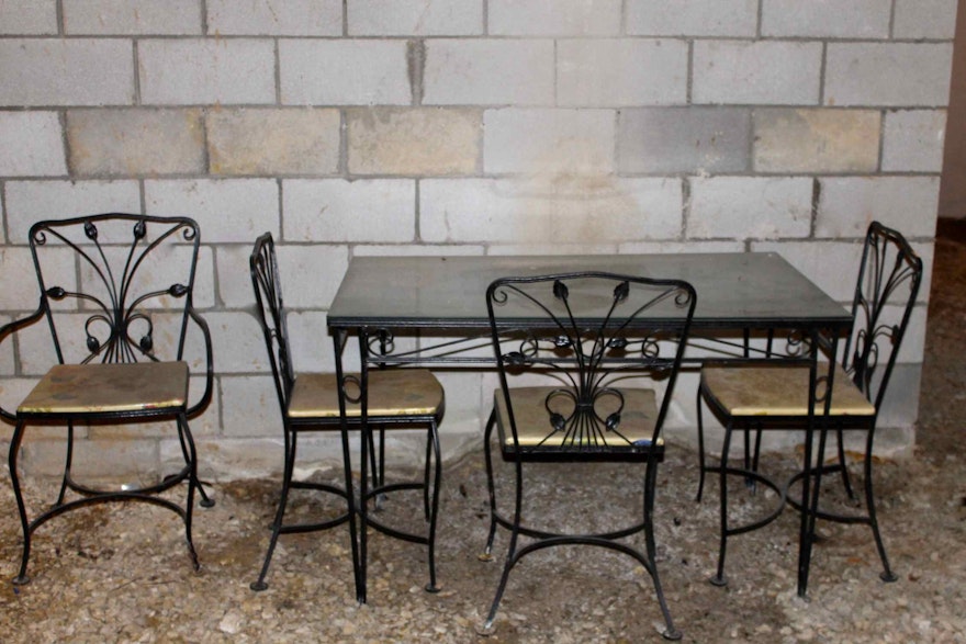 Wrought Iron Table and Chairs