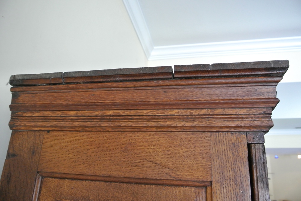 Circa 1890 Globe Furniture Oak Bankers Cabinet