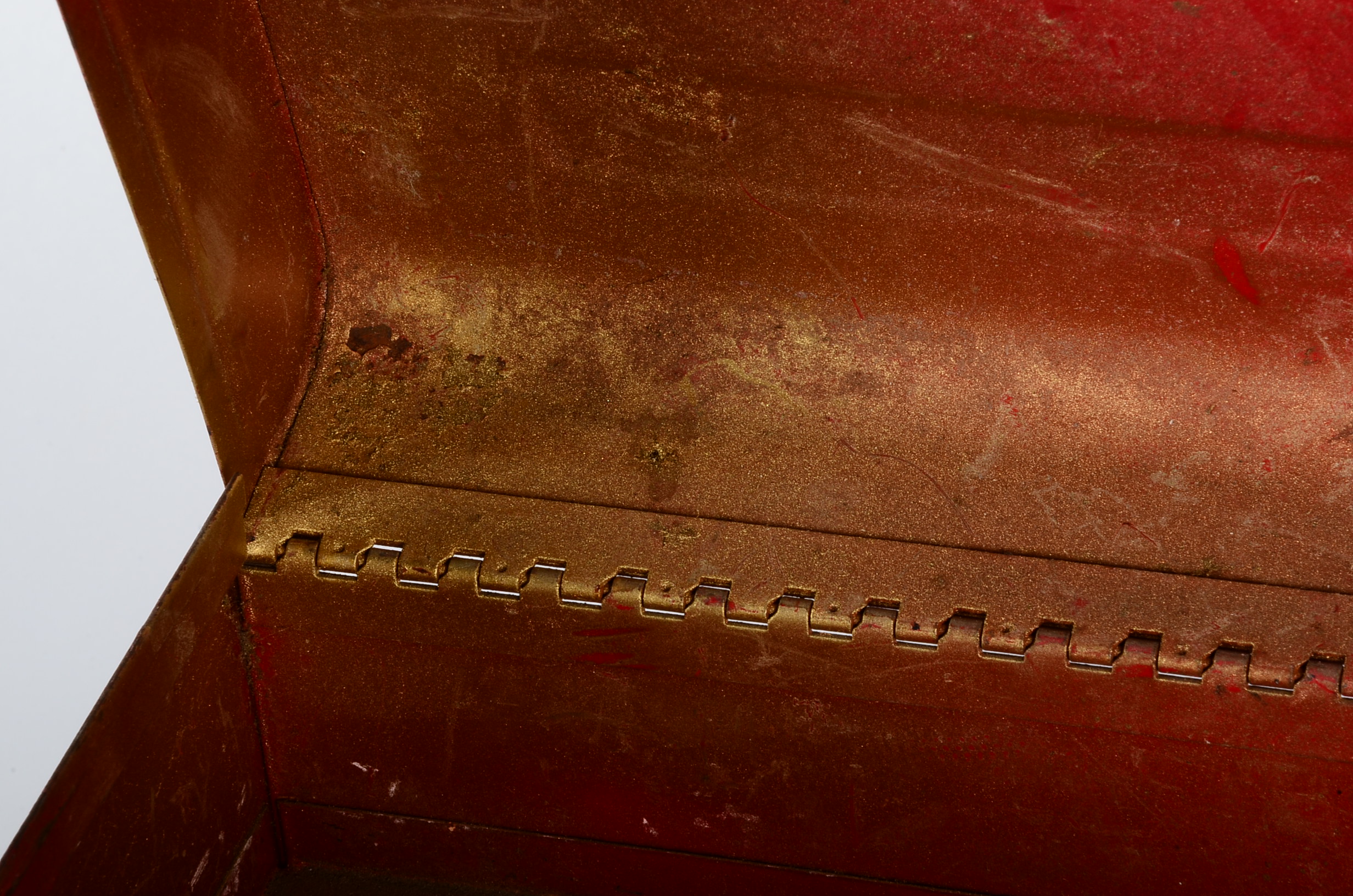 Pair of Vintage Red Metal Tool Boxes