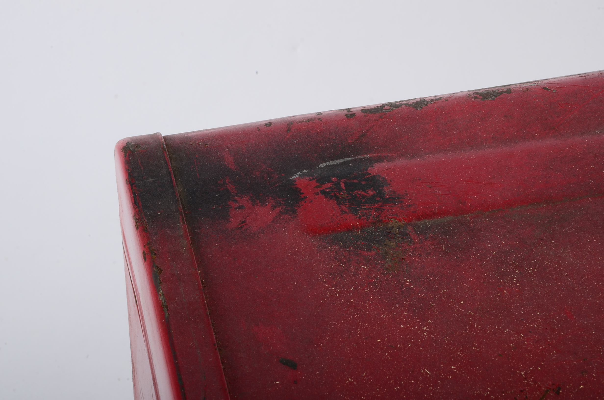 Pair of Vintage Red Metal Tool Boxes