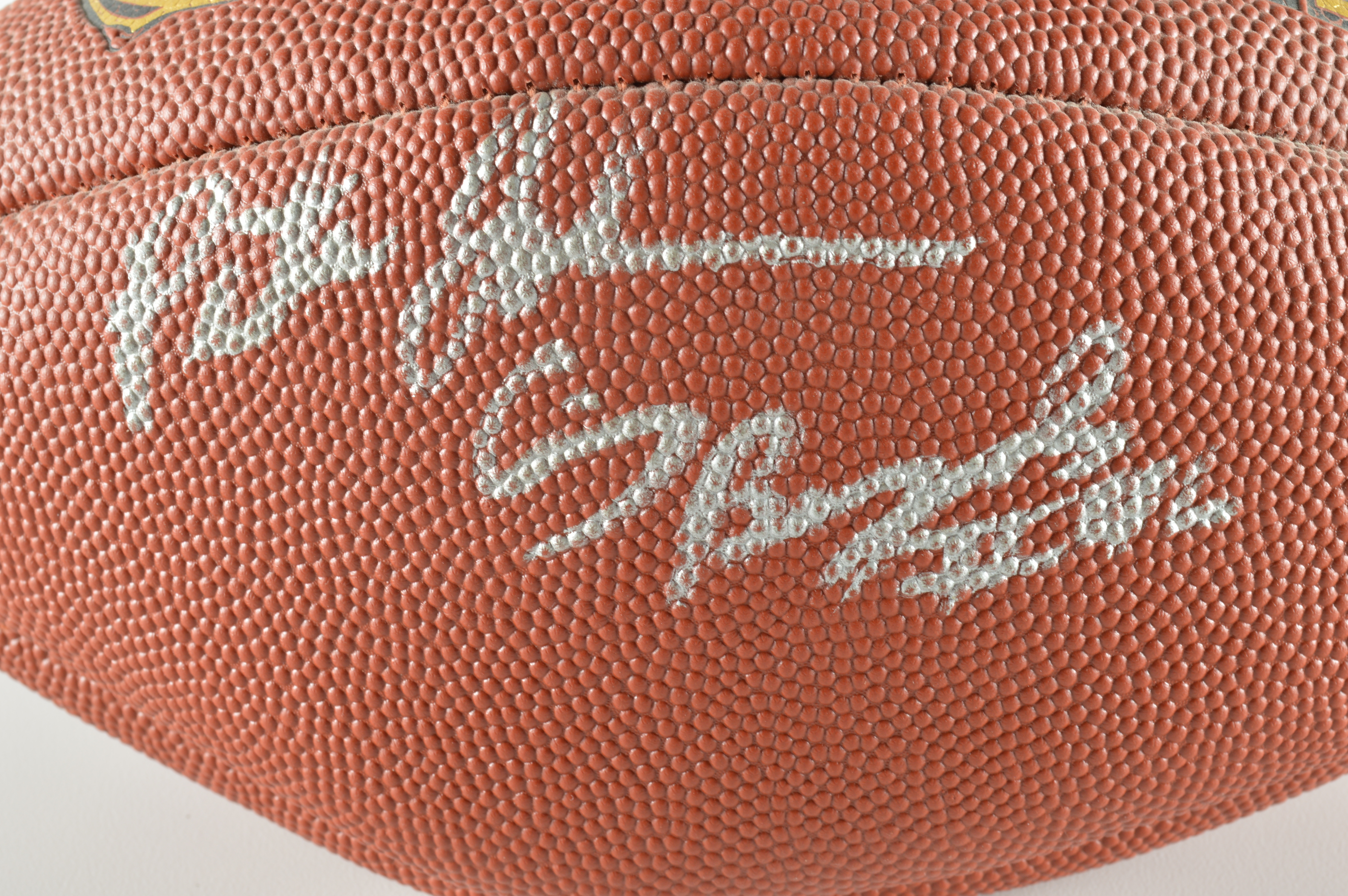 Pete Johnson Autographed Cincinnati Bengals Football & Jim Breech Signed Photo