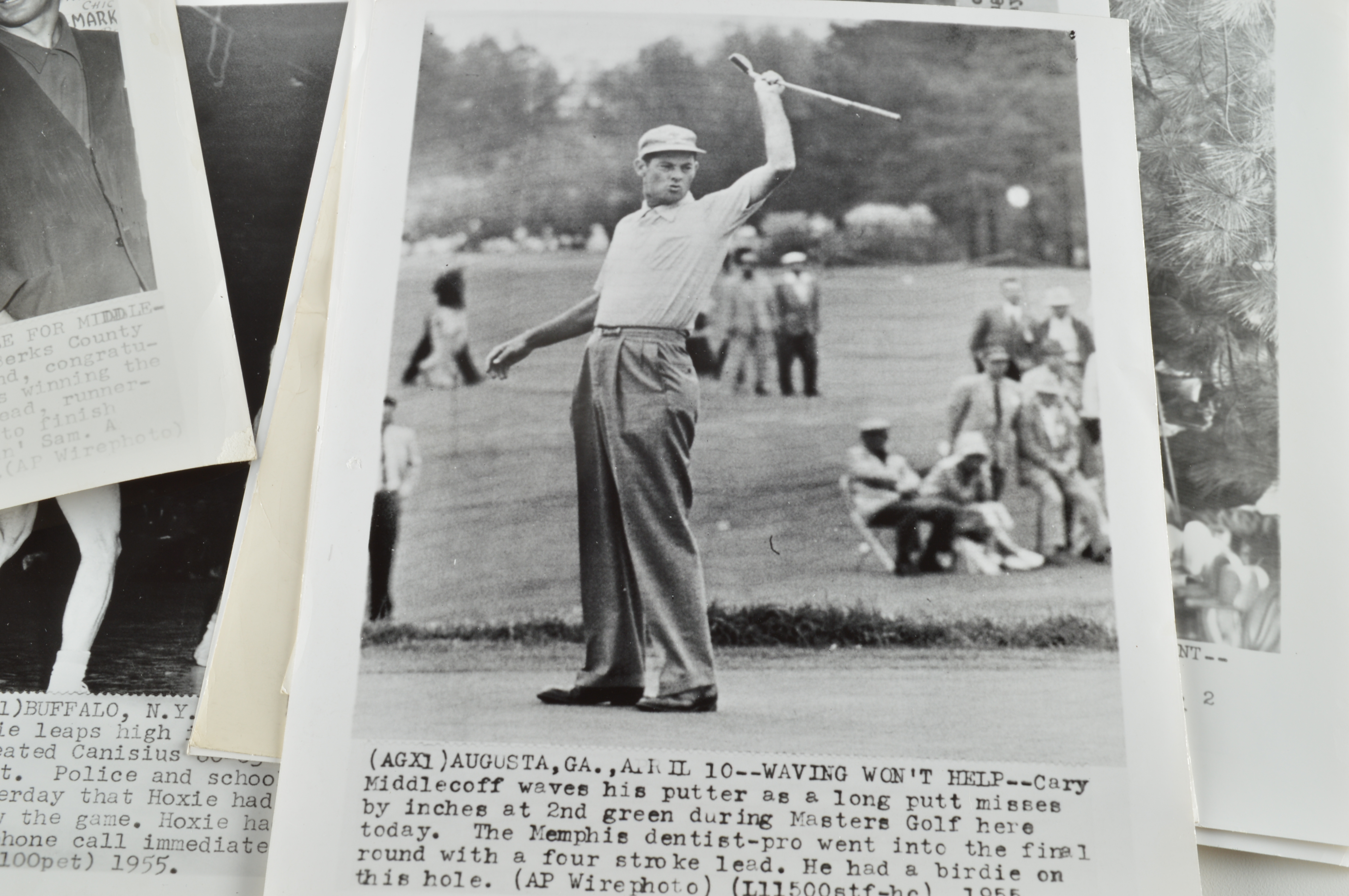 Thirty Seven Black & White Sports Press Photos Football, Basketball, Golf, Etc