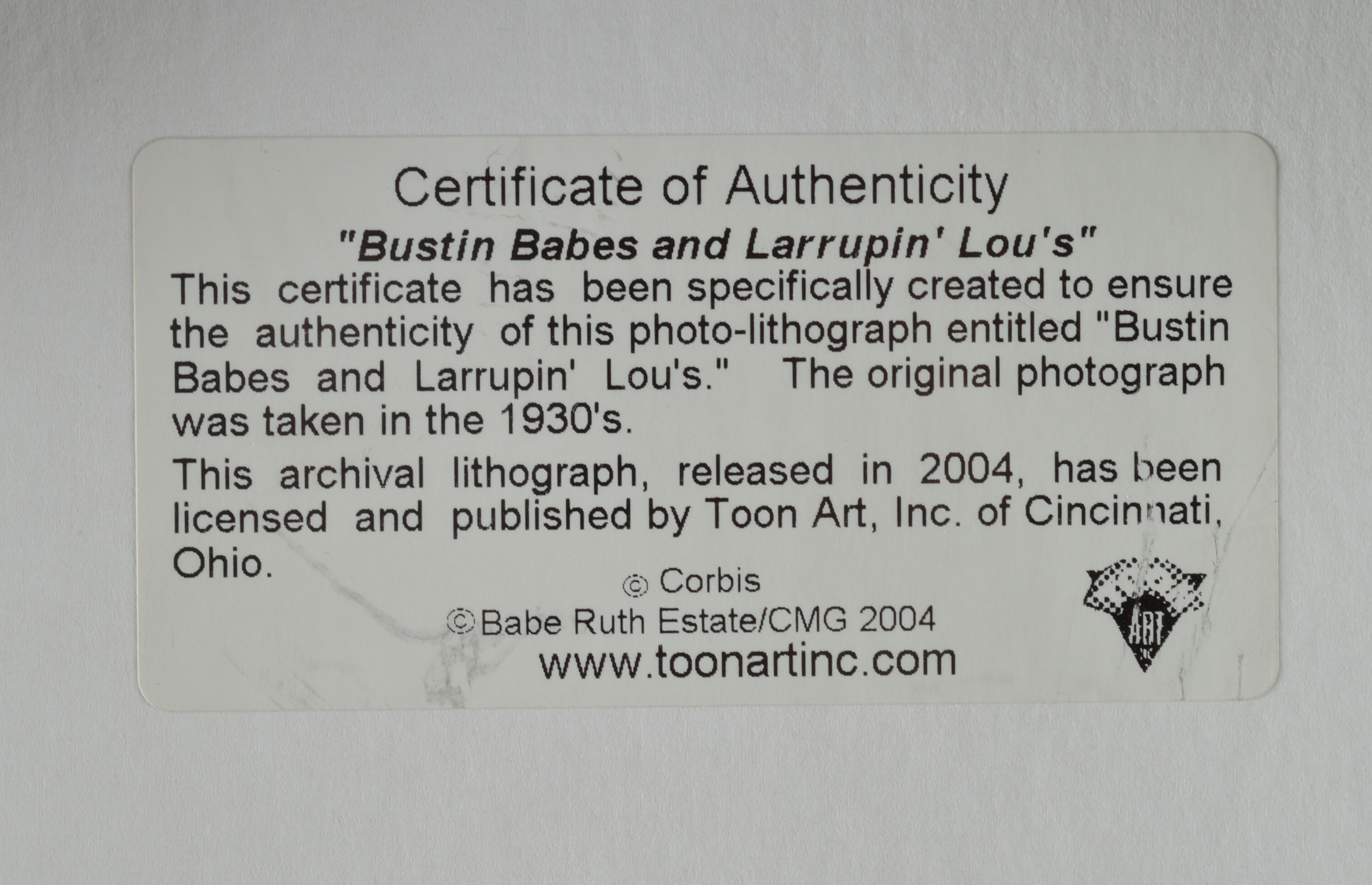 (HOF) Babe Ruth & (HOF) Lou Gehrig 1930s "Barnstorming" Framed Baseball Display