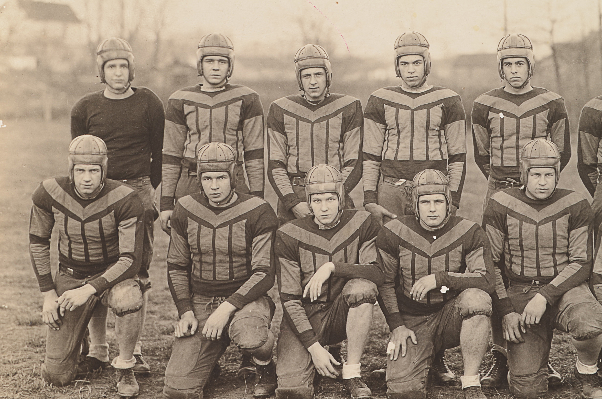 Two Vintage Football Team Photos