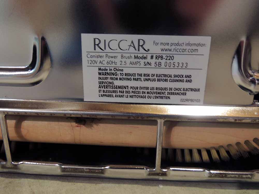 Riccar 1500p Canister Vacuum Cleaner
