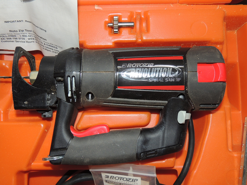 Rotozip Revolution Spiral Saw with Zipmate Attachment