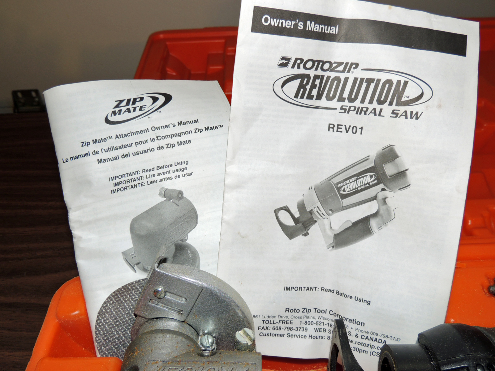 Rotozip Revolution Spiral Saw with Zipmate Attachment