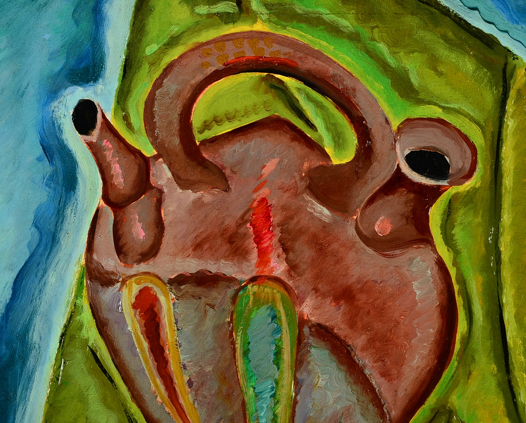 Original Francisco Riba Rovira Oil on Board Painting