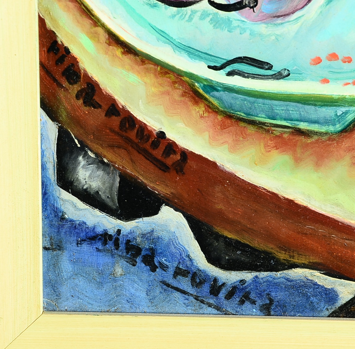 Original Francisco Riba Rovira Oil on Board Painting