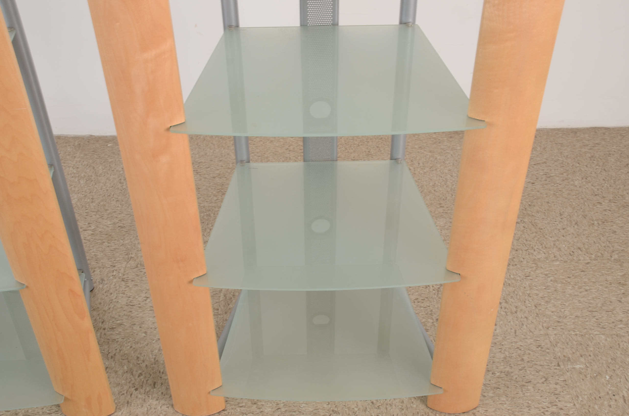 A Pair Of Modern Shelving Towers