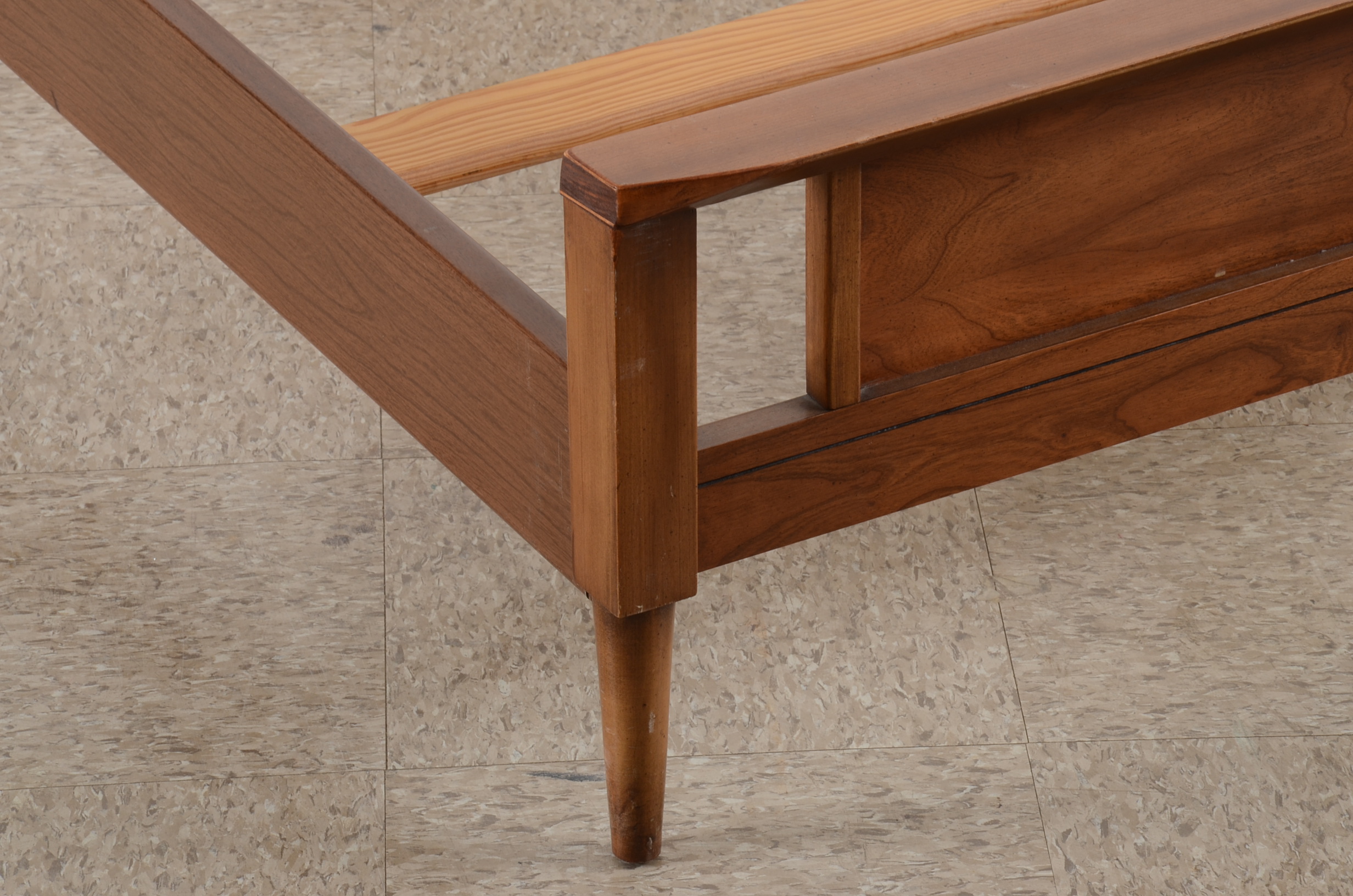 Mid-Century Modern Bed Frame, Dixie Furniture