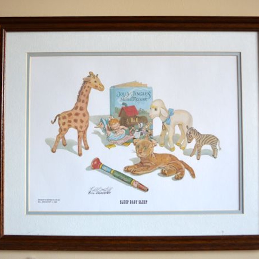 Signed "Sleep Baby Sleep" Print by Bill Granstaff