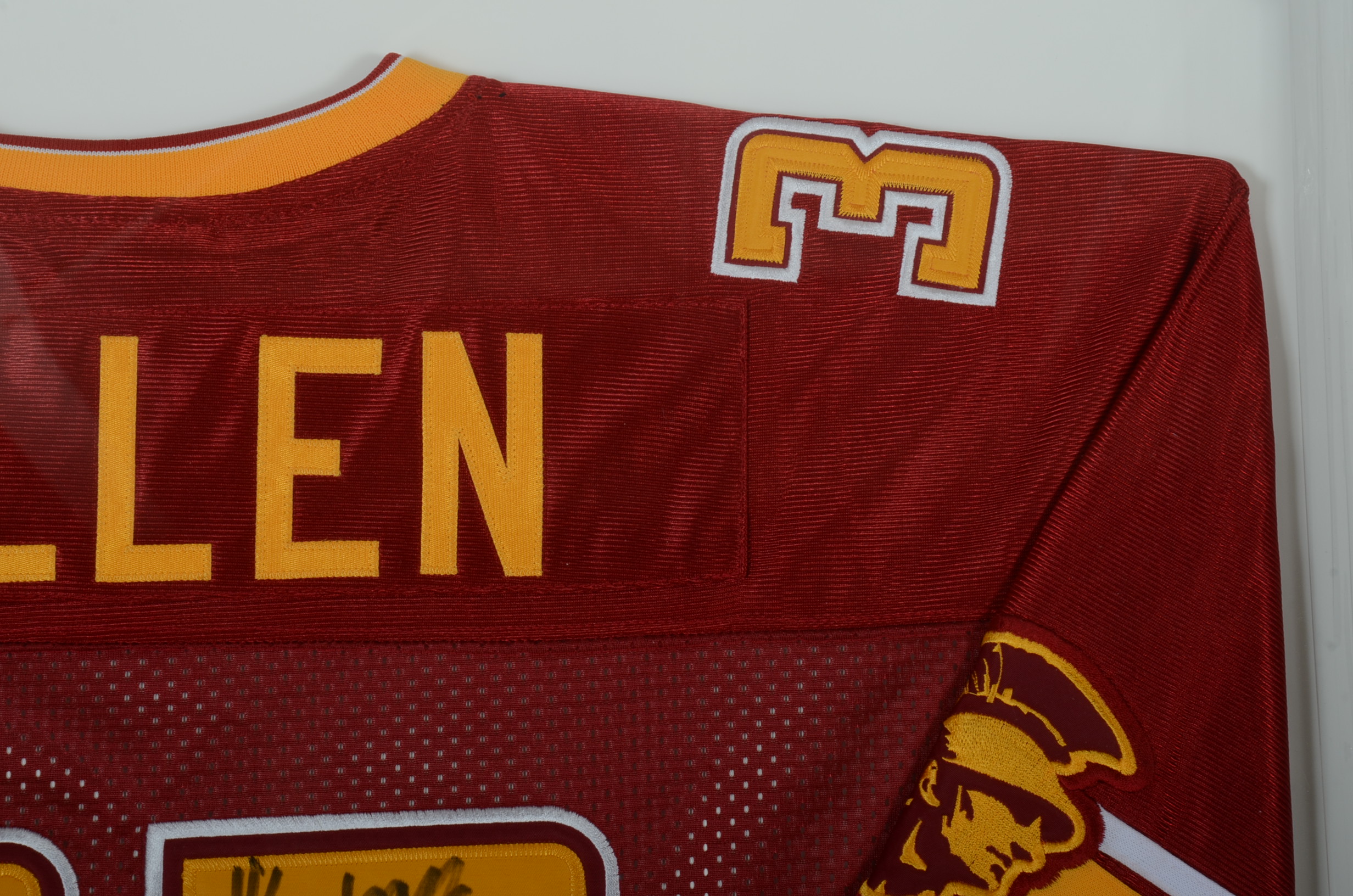 1981 Heisman & (HOF) Marcus Allen USC Trojans Autographed Framed Football Jersey