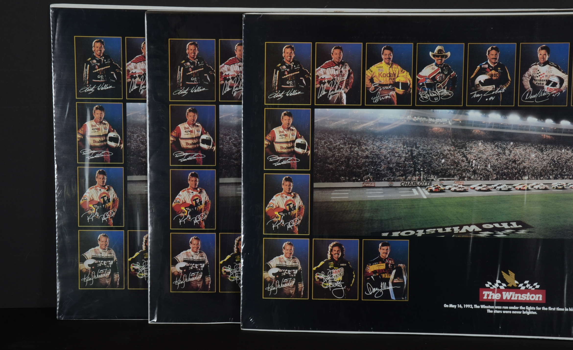 Winston 1992 First Night Race & 1987 "Uncensored" Charlotte Speedway Posters