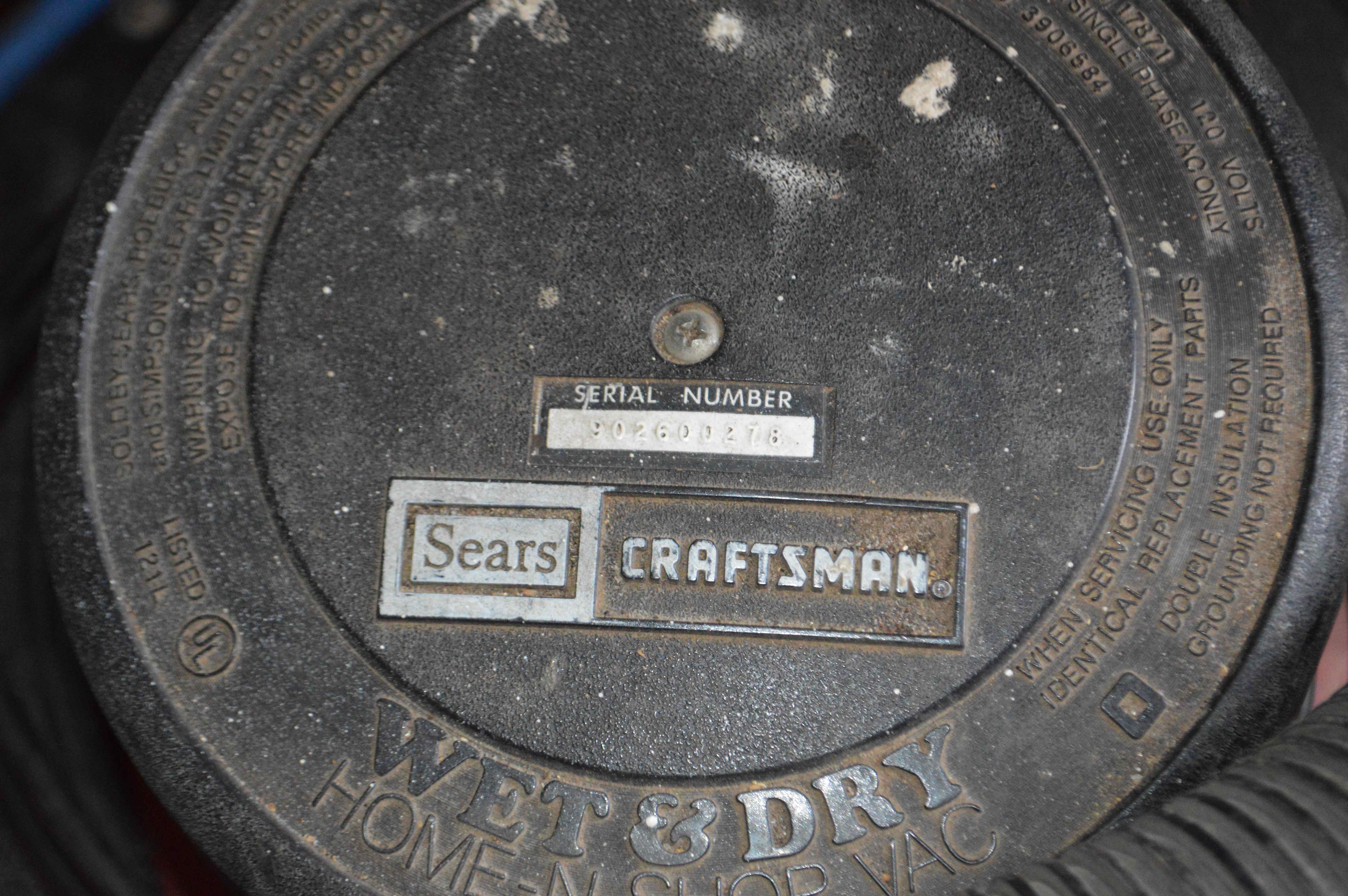 Sears Craftsman Wet/Dry Shop Vacuum