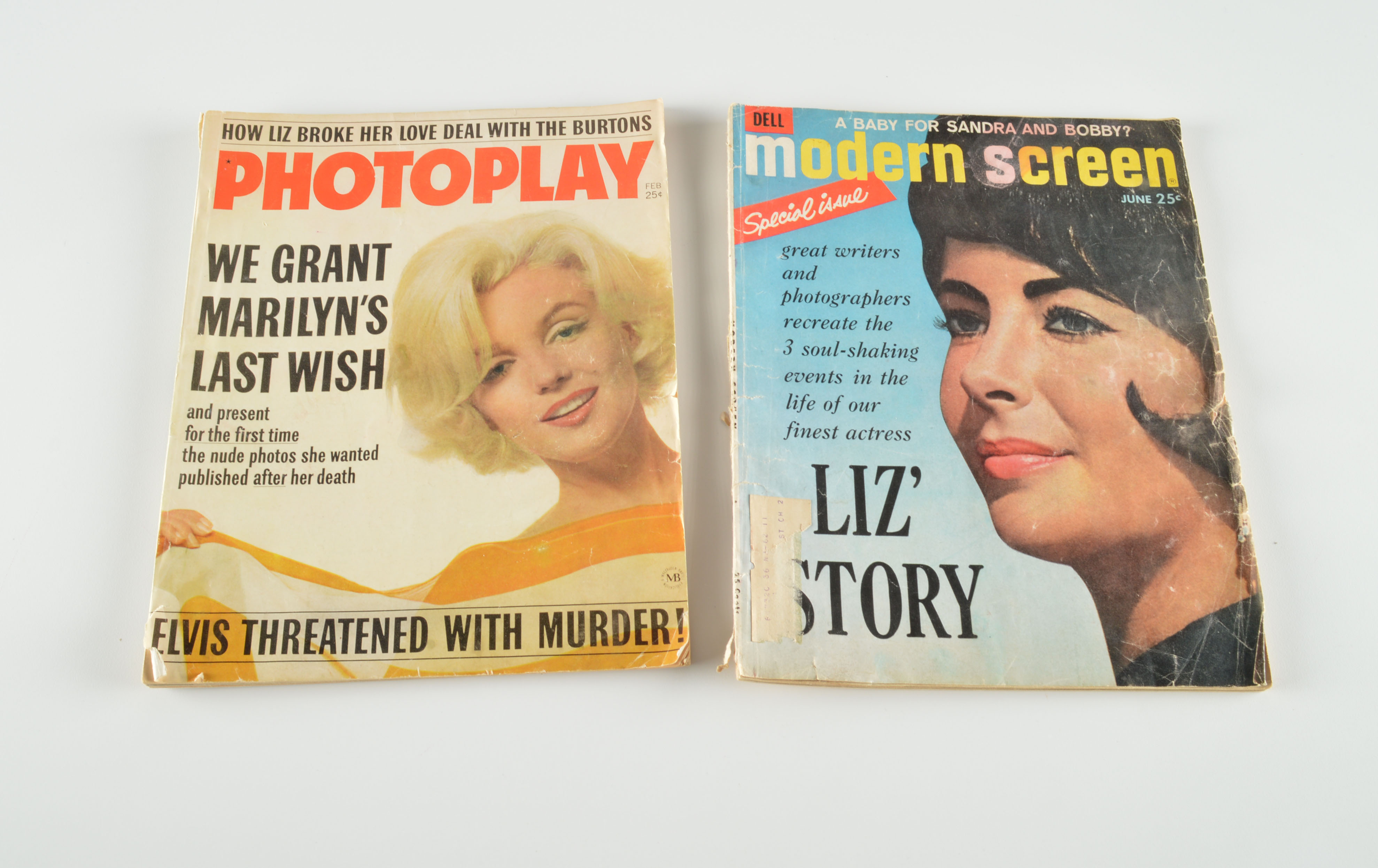 A Collection of 1960s "Modern Screen" and "Photoplay" Magazines